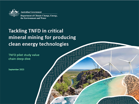 Tackling TNFD in critical mineral mining for producing clean energy technologies
